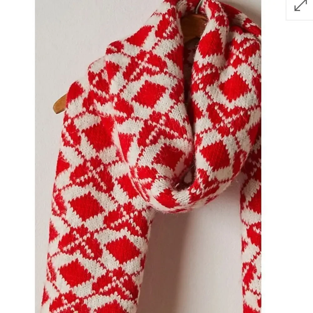 FREE PEOPLE Matchback Scarf - Red